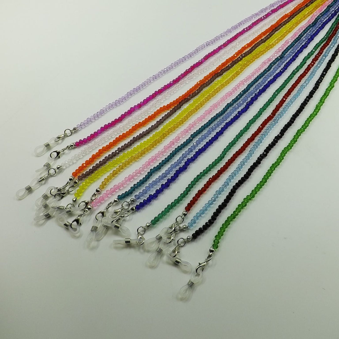 Unisex elegant glass necklace, also a chic glasses chain holder.