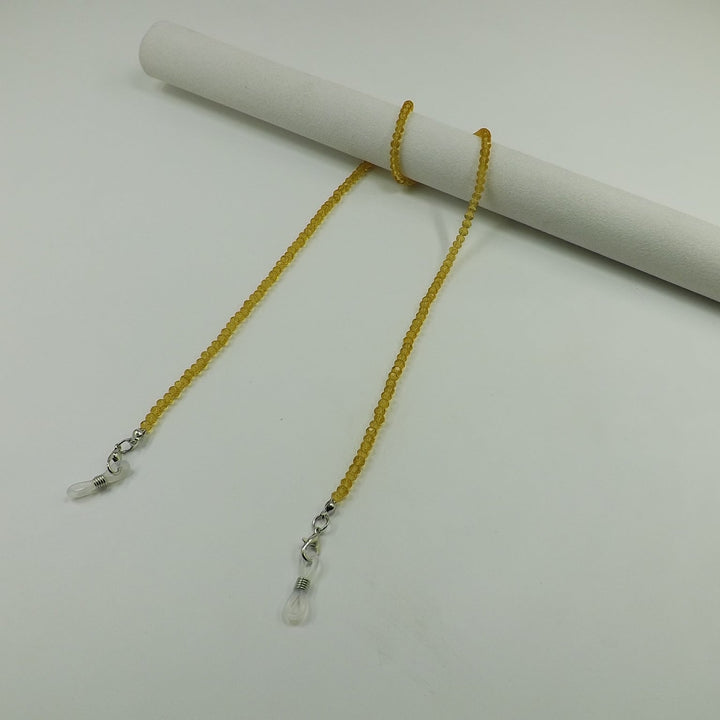 Chic unisex spectacle lanyard with gleaming glass crystal beads.