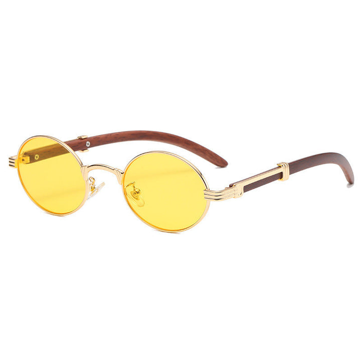 Summer shades: Elegant round metal frame unisex sunglasses with UV protection for any outdoor look.