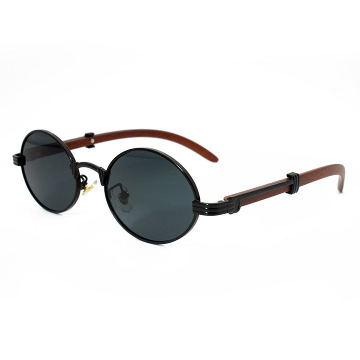 Sleek round sunglasses with a durable metal frame, providing elegant style and vital UV protection.