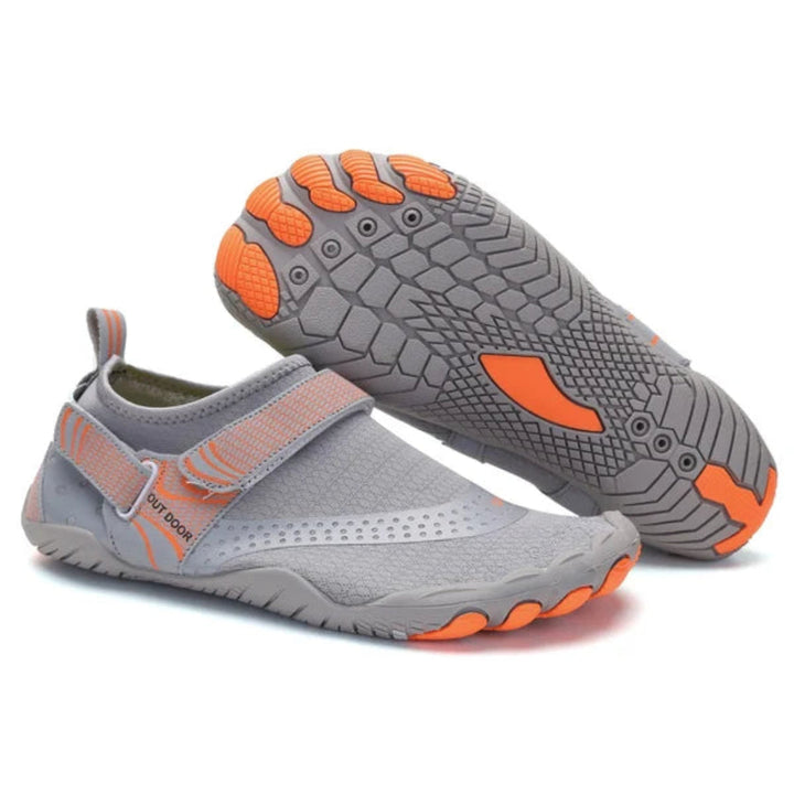 Flexible, quick-dry unisex water shoes. Barefoot feel, ergonomic design, and non-slip sole for aqua sports.