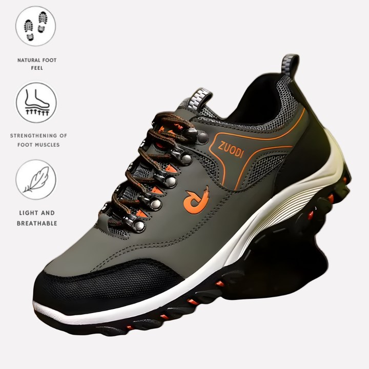 Waterproof non-slip unisex casual shoes, ergonomic & comfortable for daily wear. Features adjustable fit.
