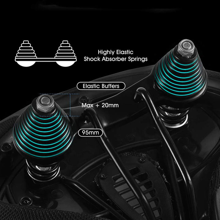 Bike upgrade: Unisex ergonomic wide seat with plush padding for ultimate comfort & long-distance cycling.