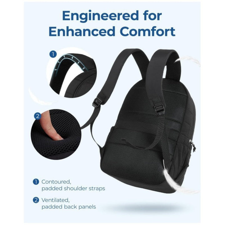 Versatile unisex travel & commute backpack, durable and spacious with practical insulated storage pockets.