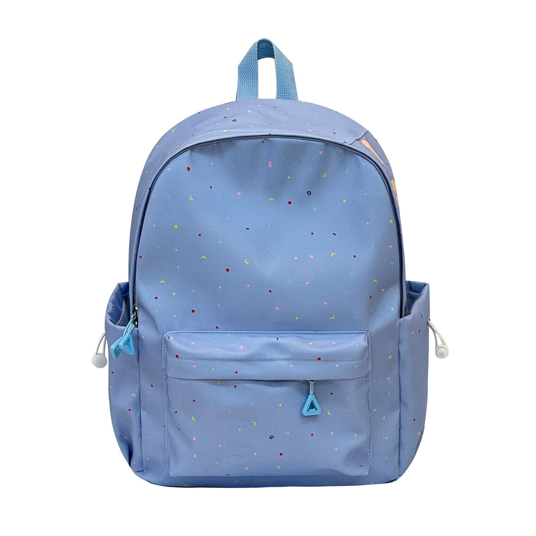 Casual unisex backpack featuring a unique star pattern. Ideal lightweight travel bag for daily adventures.