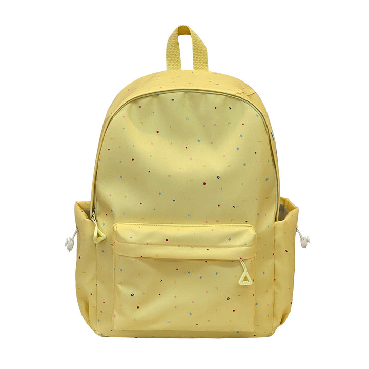Durable star pattern backpack for everyday use. Stylish unisex school bag, perfect for travel & casual wear.