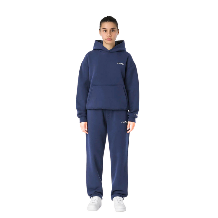 Unisex relaxed fit tracksuit for activewear. Perfect for lounging, casual wear, and sporty comfort.
