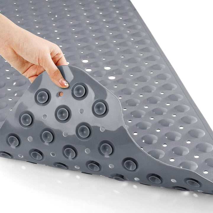 Essential extra long non-slip bath mat for home safety. Durable, anti-slip, & hygienic design.