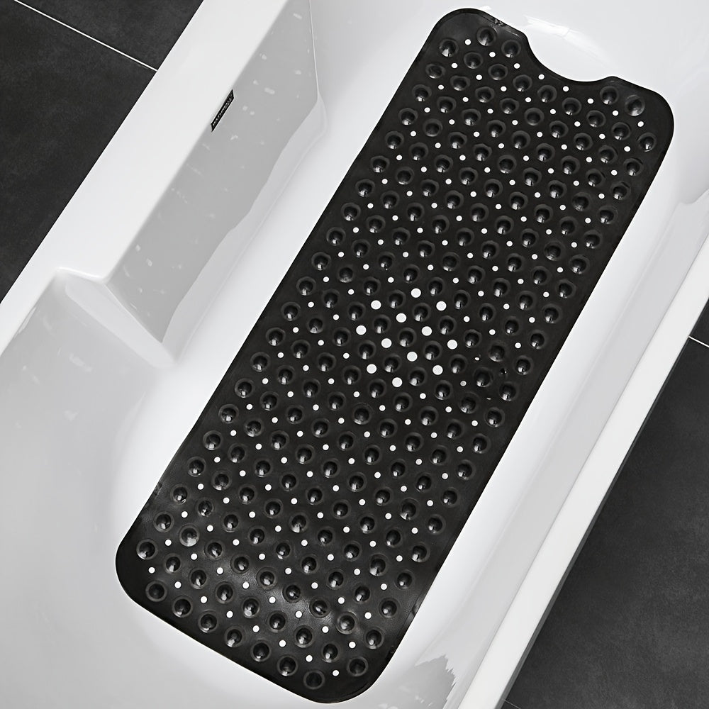 Durable extra long bath mat, non-slip design for secure shower & tub. Machine washable for hygiene.