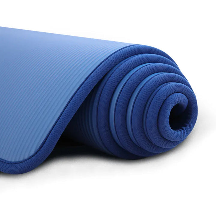 Durable unisex extra thick non-slip yoga mat provides maximum comfort & stability for all exercise, meditation, and workout routines.