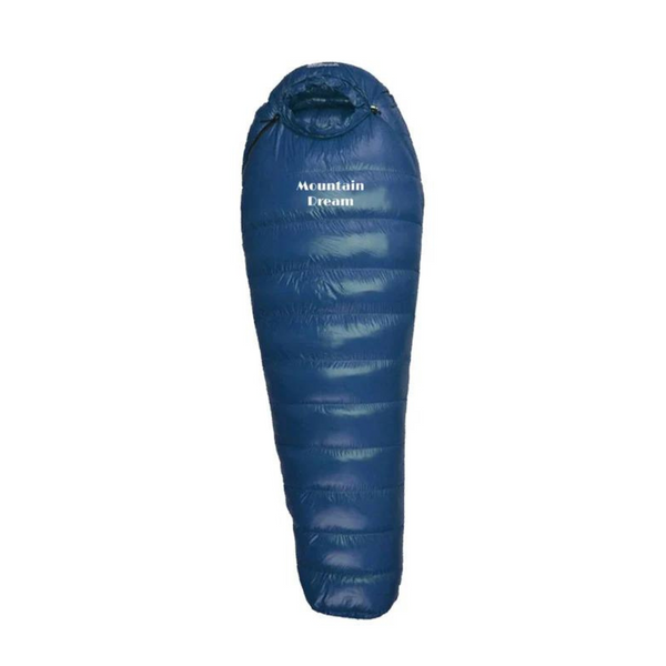 Unrolled extreme cold winter sleeping bag, showcasing spacious interior for comfortable -20°C camping.