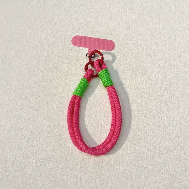 Elegant fabric key fob, a stylish unisex key holder perfect for any keyring.