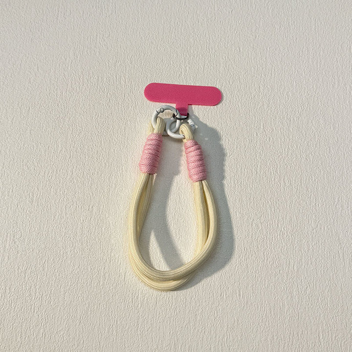 Trendy fabric key accessory, versatile unisex key holder that keeps keys organized.