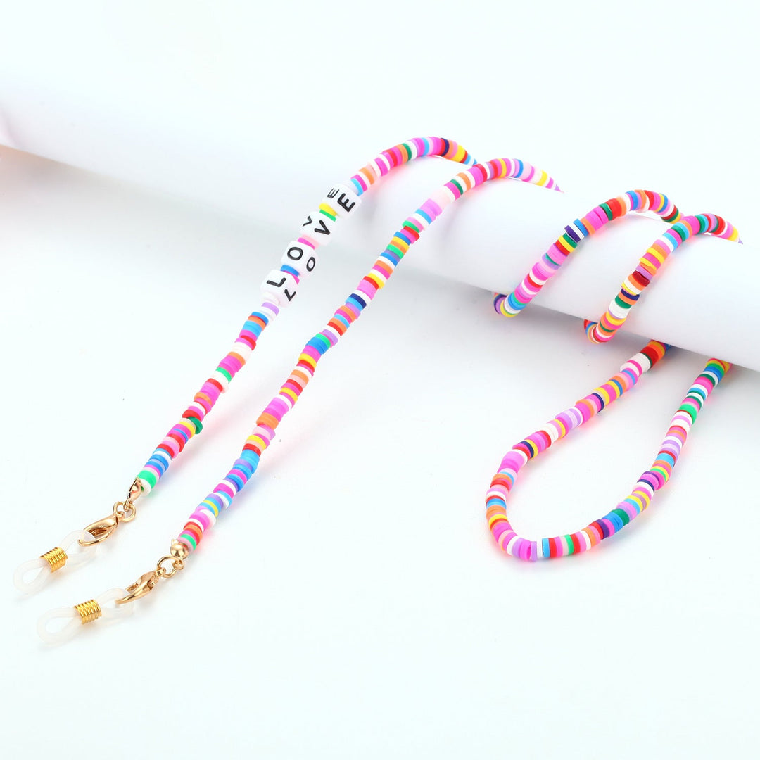 Elegant beaded glasses chain, a practical and stylish unisex accessory. Perfect for securing eyeglasses & sunglasses.