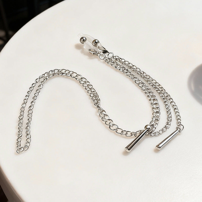 Delicate silver-tone spectacle chain, elegant way to secure your glasses.