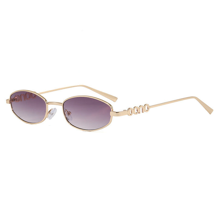 Chic unisex oval sunglasses, lightweight for comfort, offering essential UV eye protection.