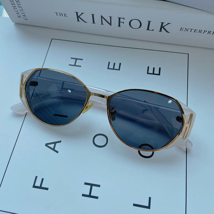 Unique turtle frame sunglasses, providing essential UV protection for all genders.