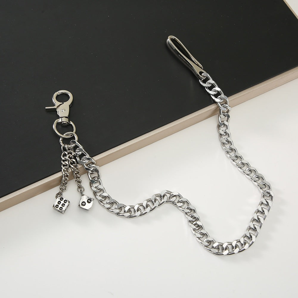 Trendy cube pendant keychain. Perfect fashionable accessory or gift for bags & keys. Unisex style.