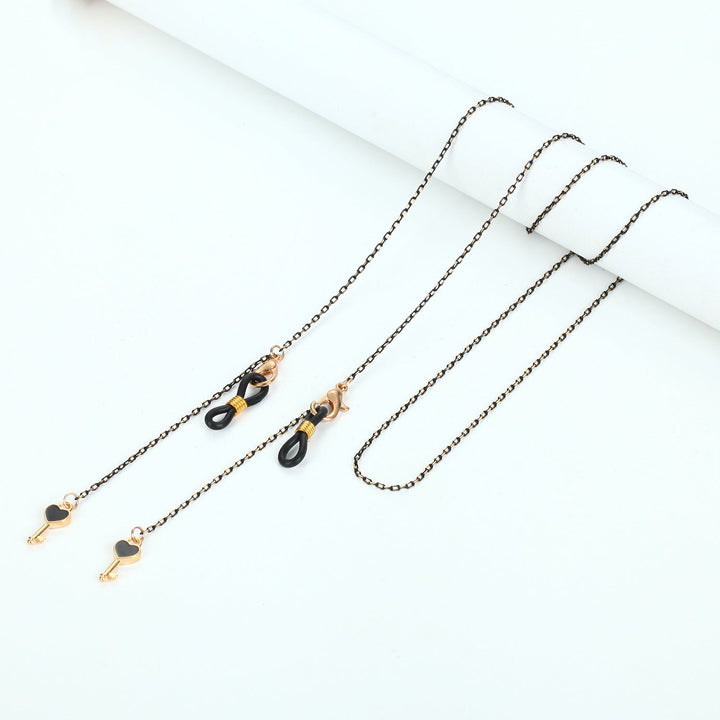 Fashionable glasses holder and necklace combo with an attractive, sturdy pendant design.