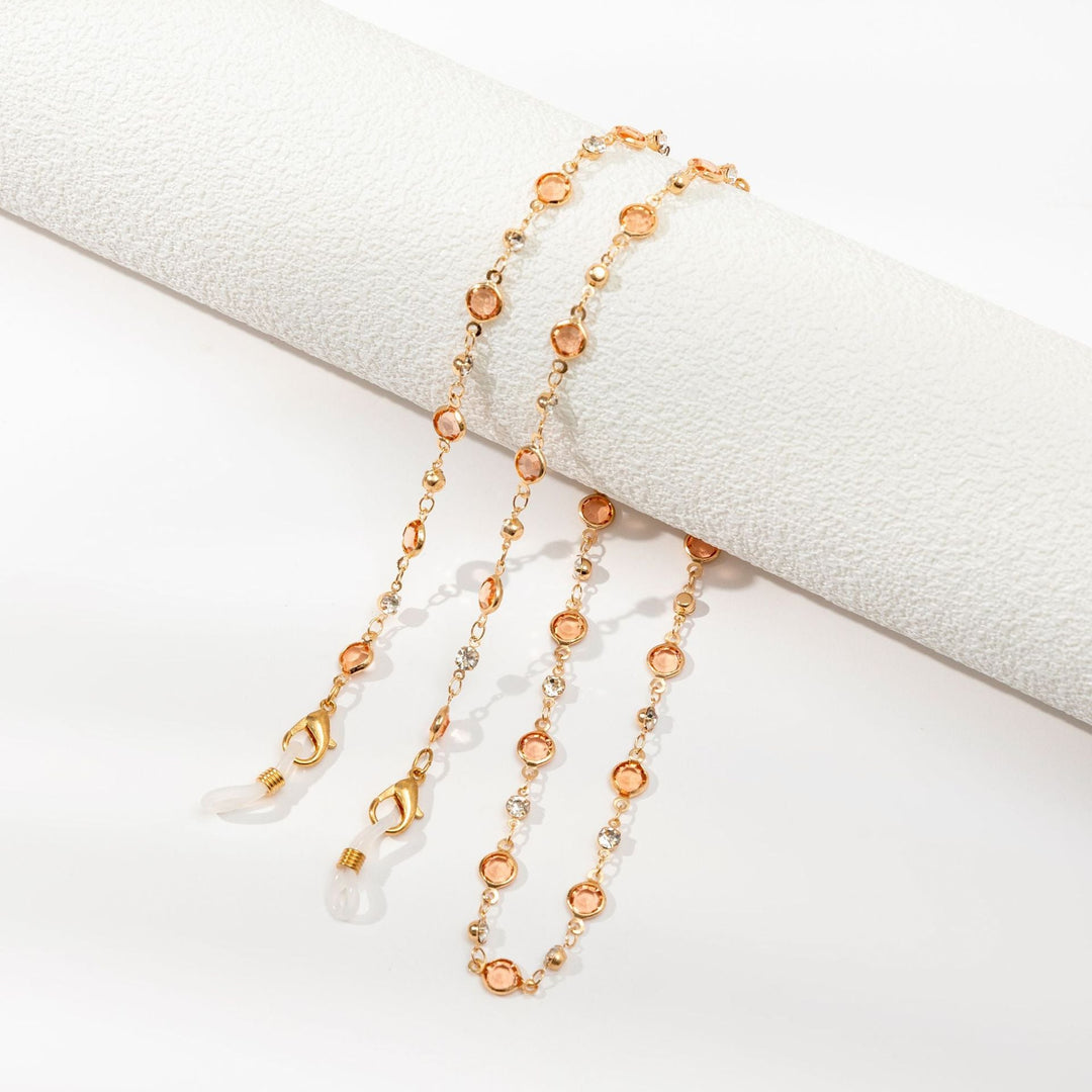 Secure glasses holder chain for unisex eyewear, practical way to keep your sunglasses handy.