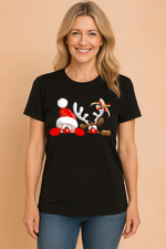 Black - Santa and Reindeer