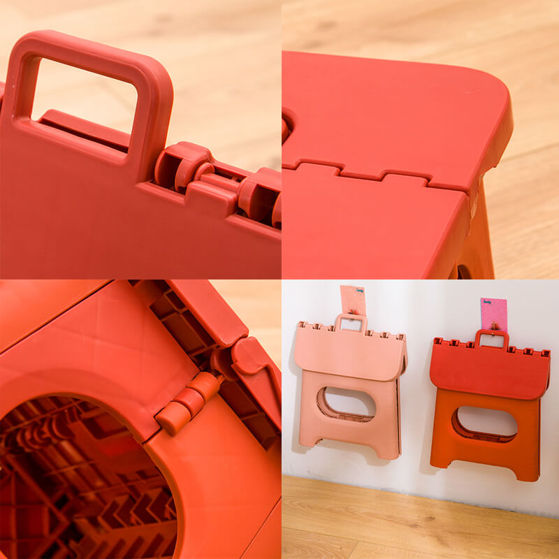 Unisex folding step stool for kids, portable, durable, and safe. Perfect home helper for toddlers.