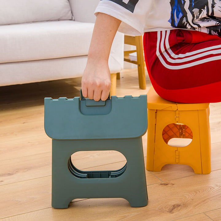 Multipurpose folding step stool for children, durable construction, easy to carry and store.