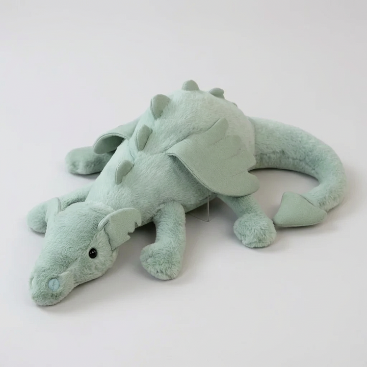 Unisex friendly dragon plush toy, a soft stuffed animal for kids' imaginative play & comfort. Great for bedrooms.