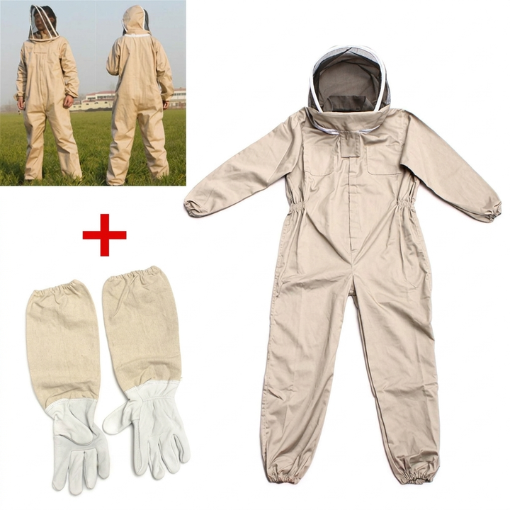 Protective beekeeper suit WC2026 designed for safety and ease during outdoor beekeeping and honey harvesting.