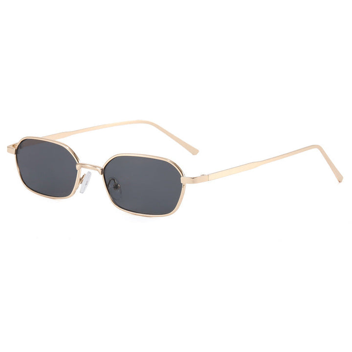 Lightweight geometric sunglasses, a modern unisex eyewear piece. Offers superior UV protection, designer style.
