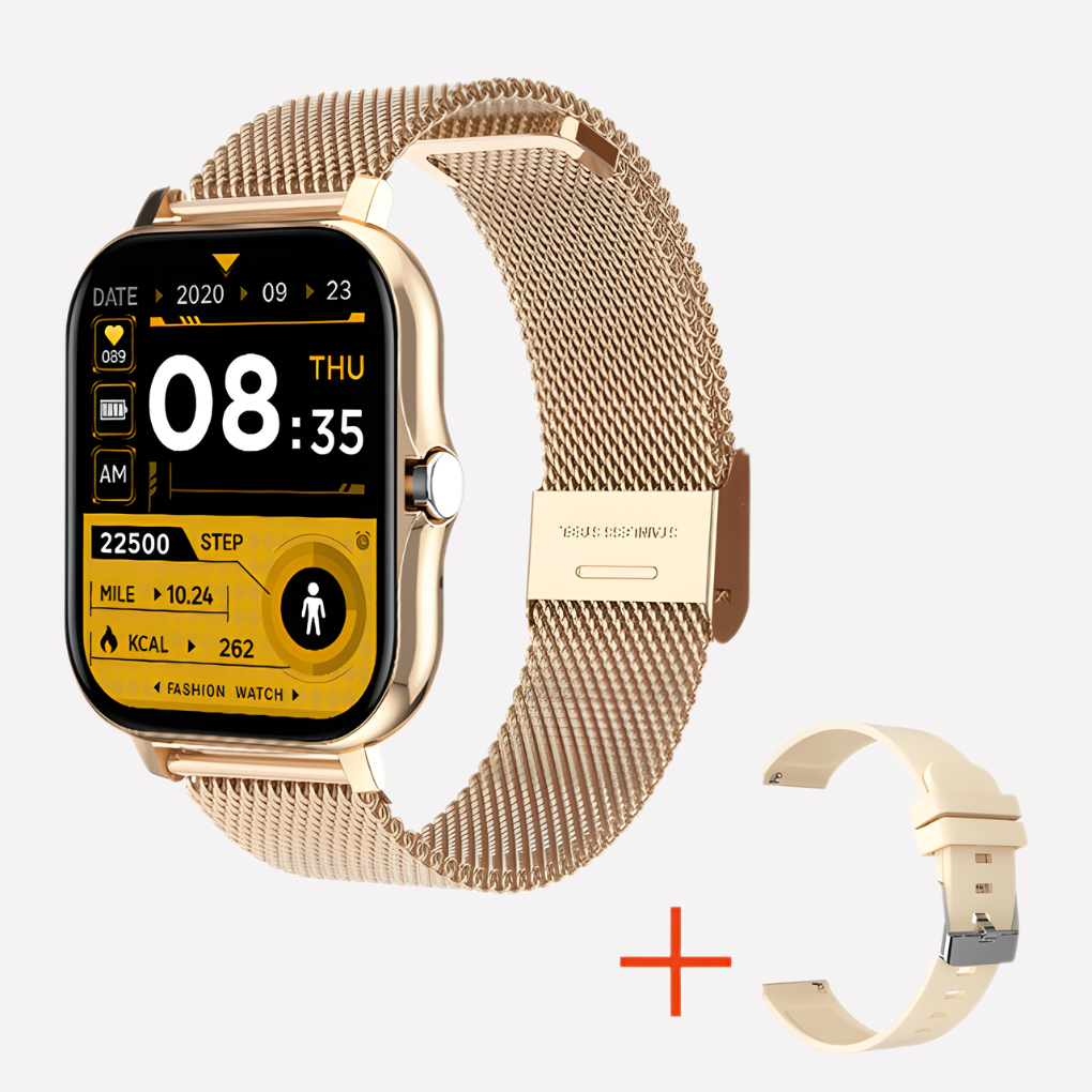Unisex GPS smartwatch for emergency safety, featuring SOS alert & real-time tracking for personal security.