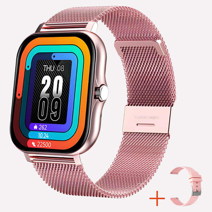 Advanced GPS smartwatch with emergency call feature, reliable tracker for personal safety & rapid SOS alert.