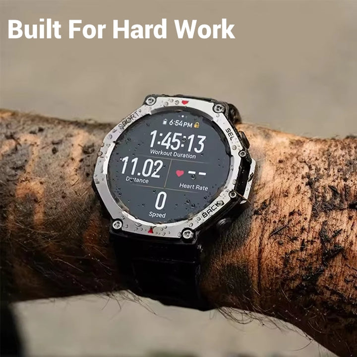 Smart GPS watch for men & women featuring a crisp AMOLED display, 170+ modes & multi-satellite tech.