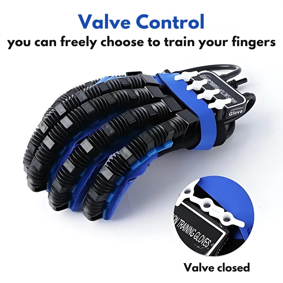 Specialized hand recovery glove designed for post-stroke therapy & dexterity.