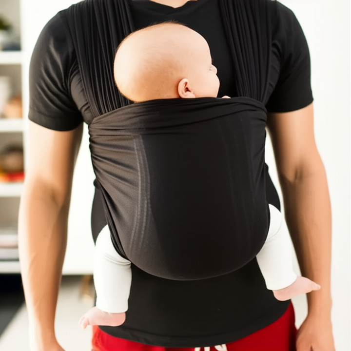 New parent essential: hands-free unisex baby carrier shirt with integrated pouch for secure newborn carrying.