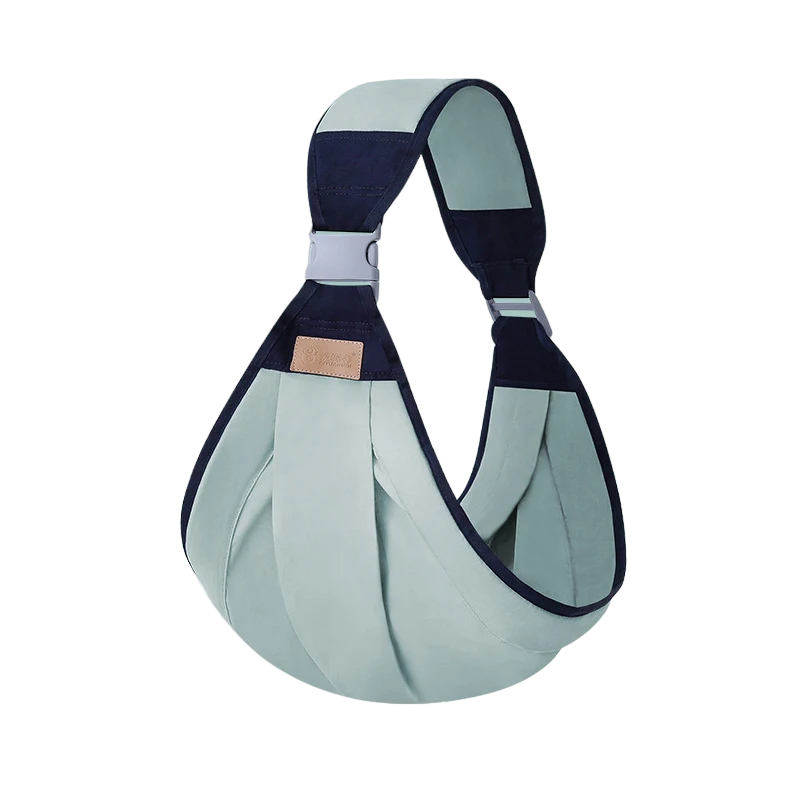 Newborn & infant ergonomic sling wrap carrier, offers comfort & full body support.