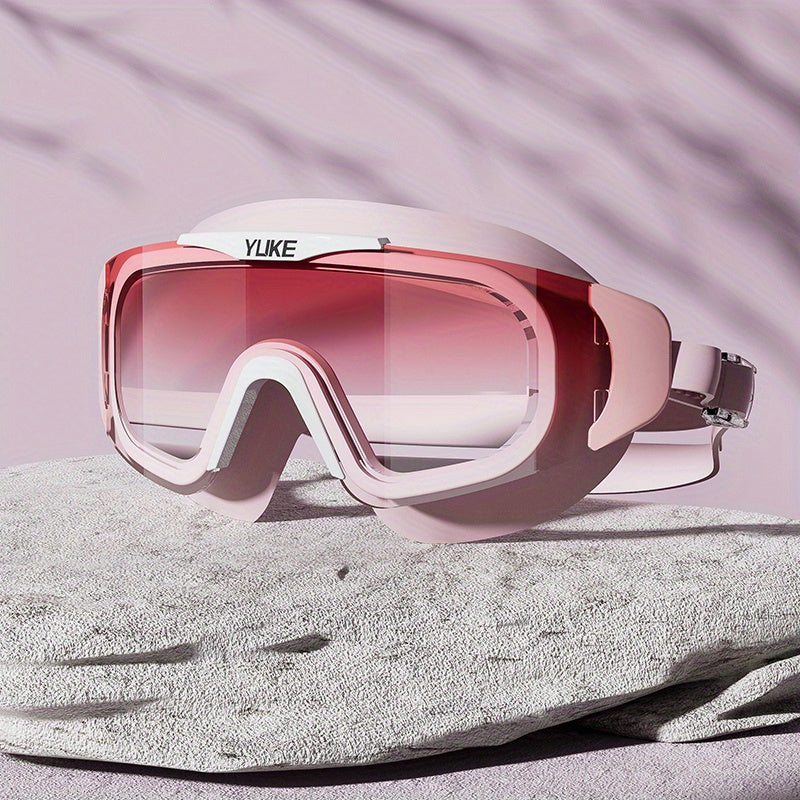 Versatile unisex HD swim goggles, anti-fog & leak-proof, perfect for pool, lake or ocean swimming.