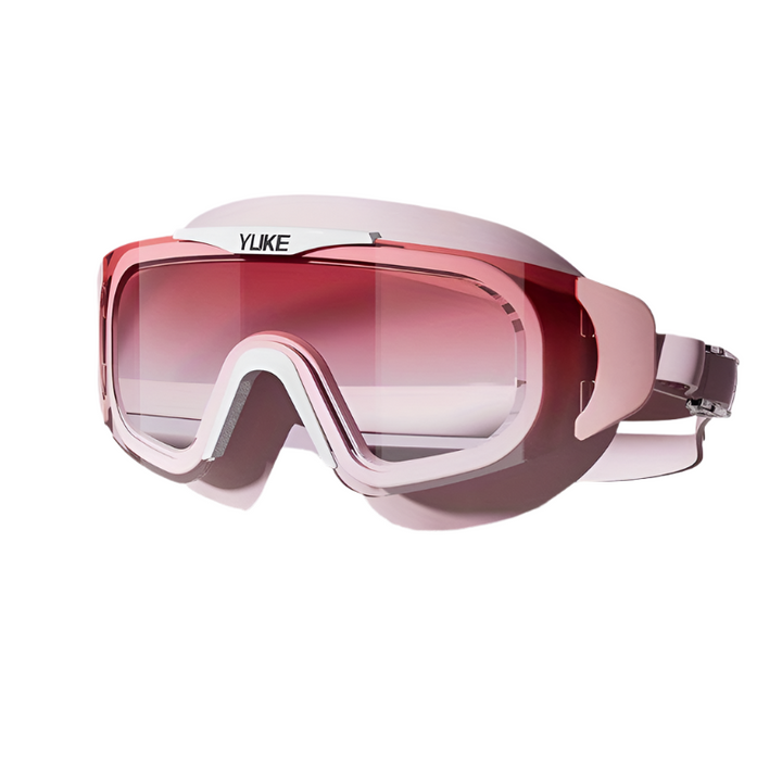 Comfortable, leak-proof unisex swim goggles with anti-fog for extended wear & clear sight in the pool.