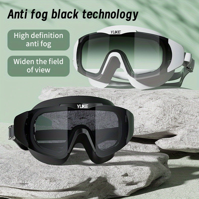 Waterproof, anti-fog HD swim goggles provide superior eye protection and clear underwater views for all ages.