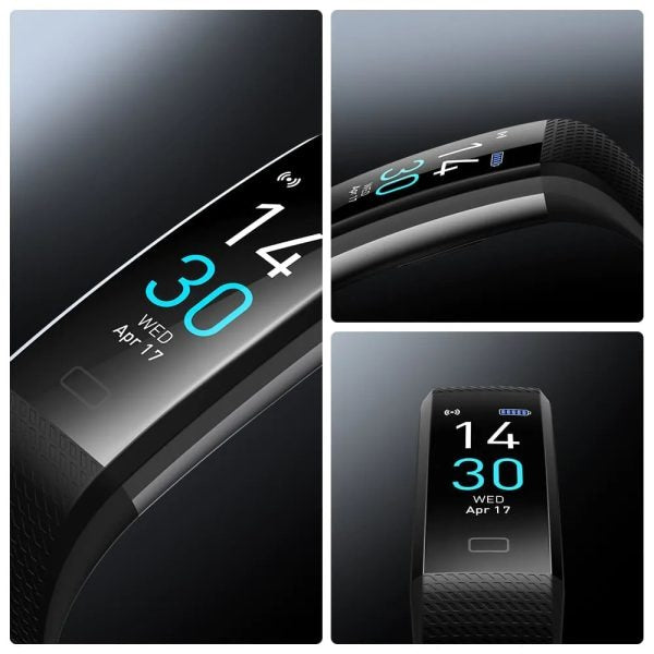 Stay healthy with this pink unisex smartwatch, monitoring heart rate, blood pressure & daily wellness.