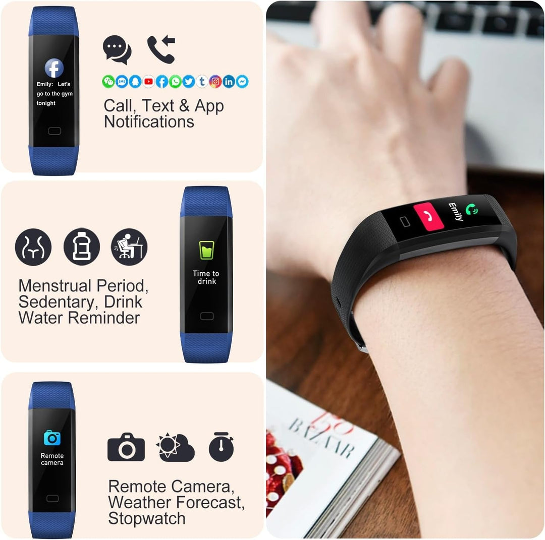 Close-up of a pink unisex health smartwatch screen, displaying real-time blood pressure readings.