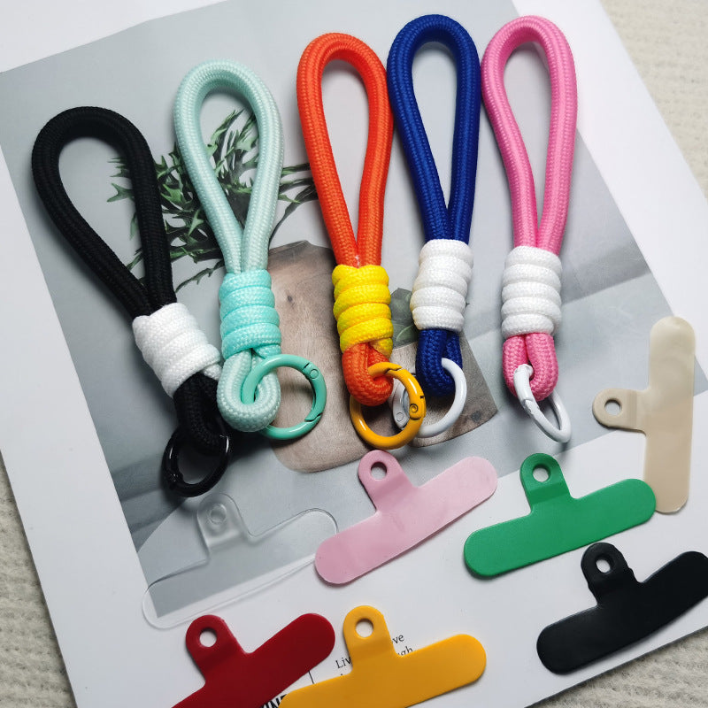 Unisex heavy-duty paracord keychain, durable outdoor gear accessory for keys.