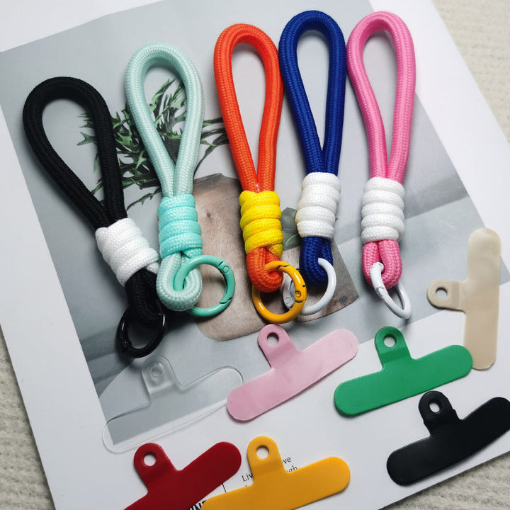 Unisex heavy-duty paracord keychain, durable outdoor gear accessory for keys.