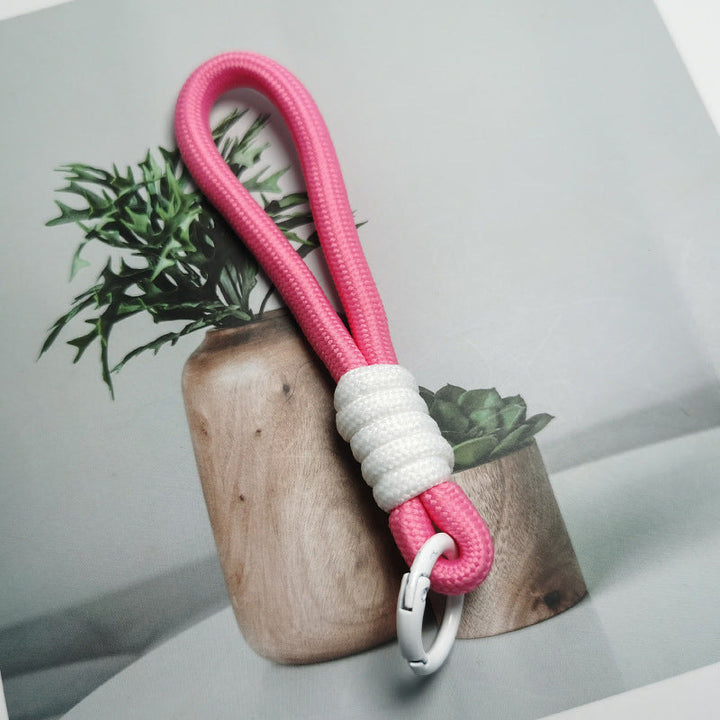 Reliable paracord keychain holder, perfect for camping gear and key management.