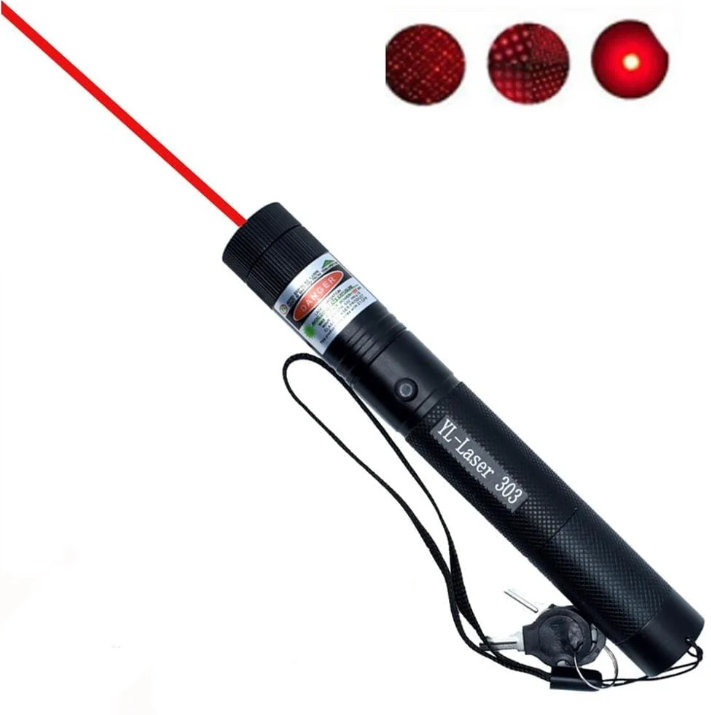 Compact unisex laser pointer, high-intensity green beam for clear pointing during outdoor activities or lectures.