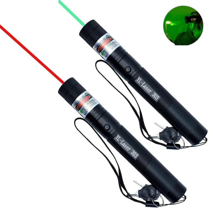 Durable portable laser pointer gadget, high-intensity beam ensures clear visibility for any presentation setting.