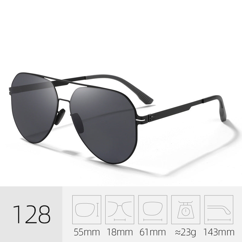 Pair of unisex aviator sunglasses for active lifestyles. Features UV400 protection eyewear, lightweight & durable.