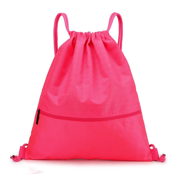 Comfortable honeycomb drawstring gym bag, lightweight and durable for prolonged daily usage.
