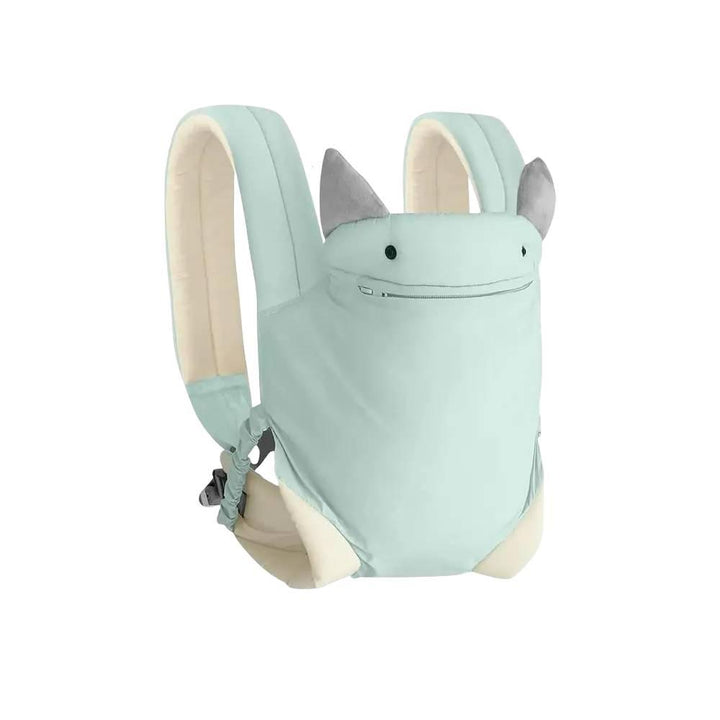 Adjustable blue baby carrier sling wrap for secure, comfortable infant & toddler carrying. Hands-free design.