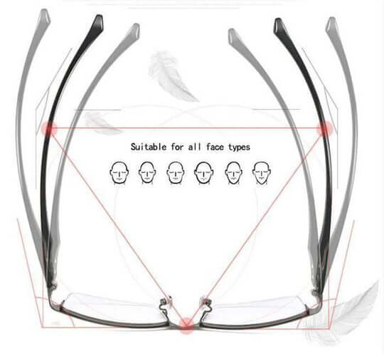 Multifocal progressive reading glasses for near, intermediate, & far vision without distortion.